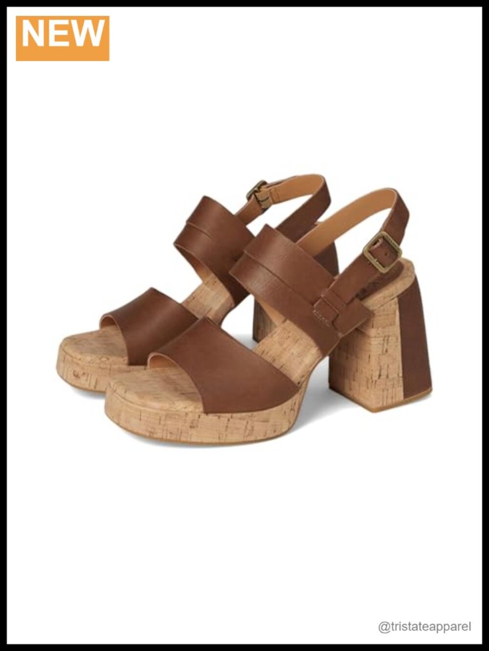 Platform Sandals Block Heel Open Toe Adjustable Buckle Casual